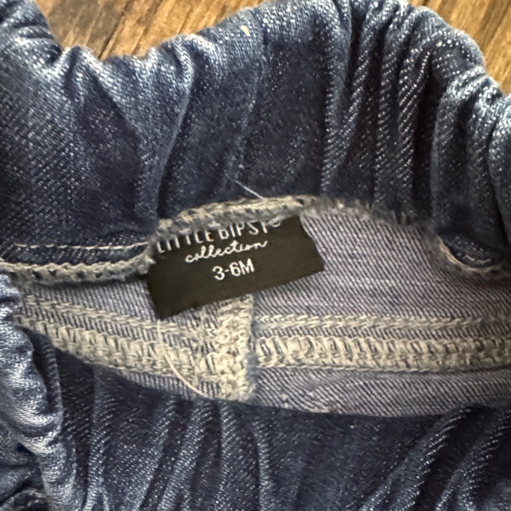 Little Bipsy Blue Denim Kids Jogger Pants - Picture 2 of 3